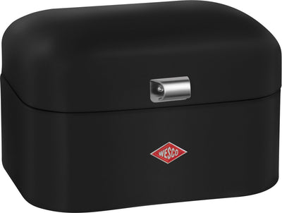 Boîte à pain simple grandy Wesco | 7,5 litres - taille m | métal - noir mat | stockage du pain