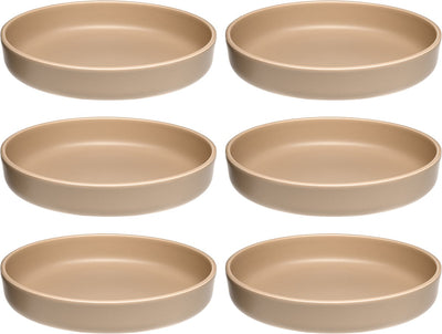 Leonardo roma assiette profonde 20cm abricot - set 6