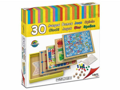 Geronimo games cayro - jeu de société - 30 jeux (31 x 31 x 5,5 cm) en bois - 2-4 joueurs - à partir de 5 ans