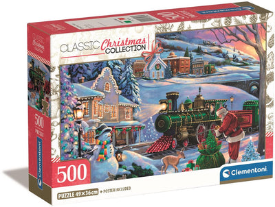 Clementoni puzzle Train de Noël - 500 pcs.
