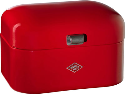 Boîte à pain simple grandy Wesco | 7,5 litres - taille m | métal - rouge | stockage du pain