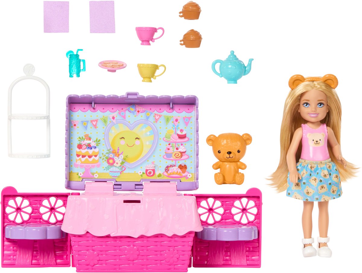 Barbie famille et amis club chelsea - pop up tea party