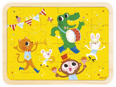Janod - puzzle en bois - c'est la fête - 24 pièces