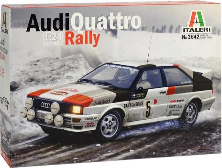 Italeri maquette voiture - 3642 audi quattro rallye plastique - 1:24 - modélisme