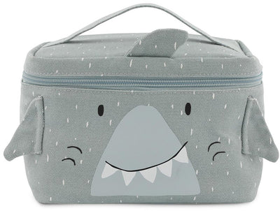 Sac à lunch Trixie - mr.shark - sac isotherme pour enfants - avec étiquette nominative - sac thermique pour le déjeuner - gris - requin
