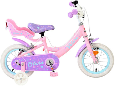 Vélo pour enfants Volare Olivia - filles - 12 pouces - rose - deux freins à main