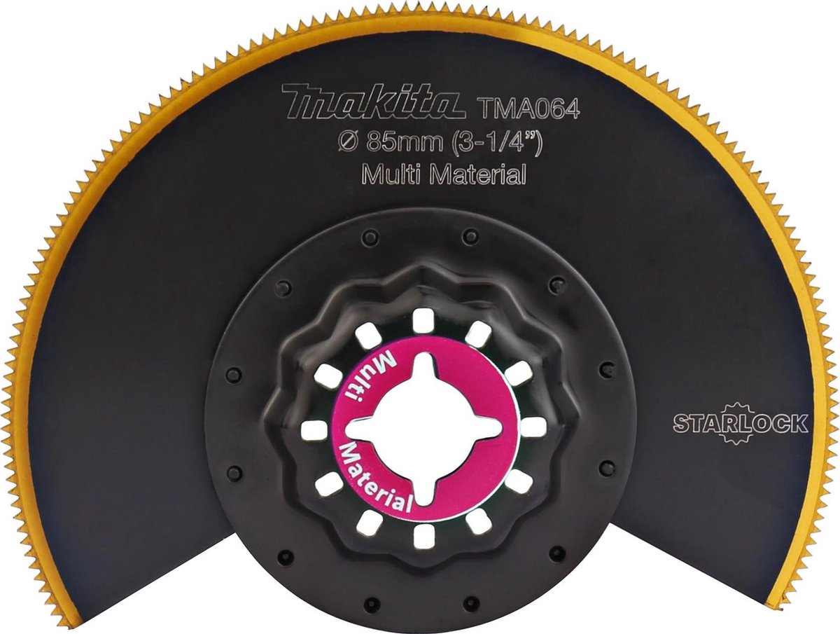 Makita accessoires lame de scie à étain bimétallique b-64973 tma064 lame de scie segment 85mm multi-matériau-b-64973