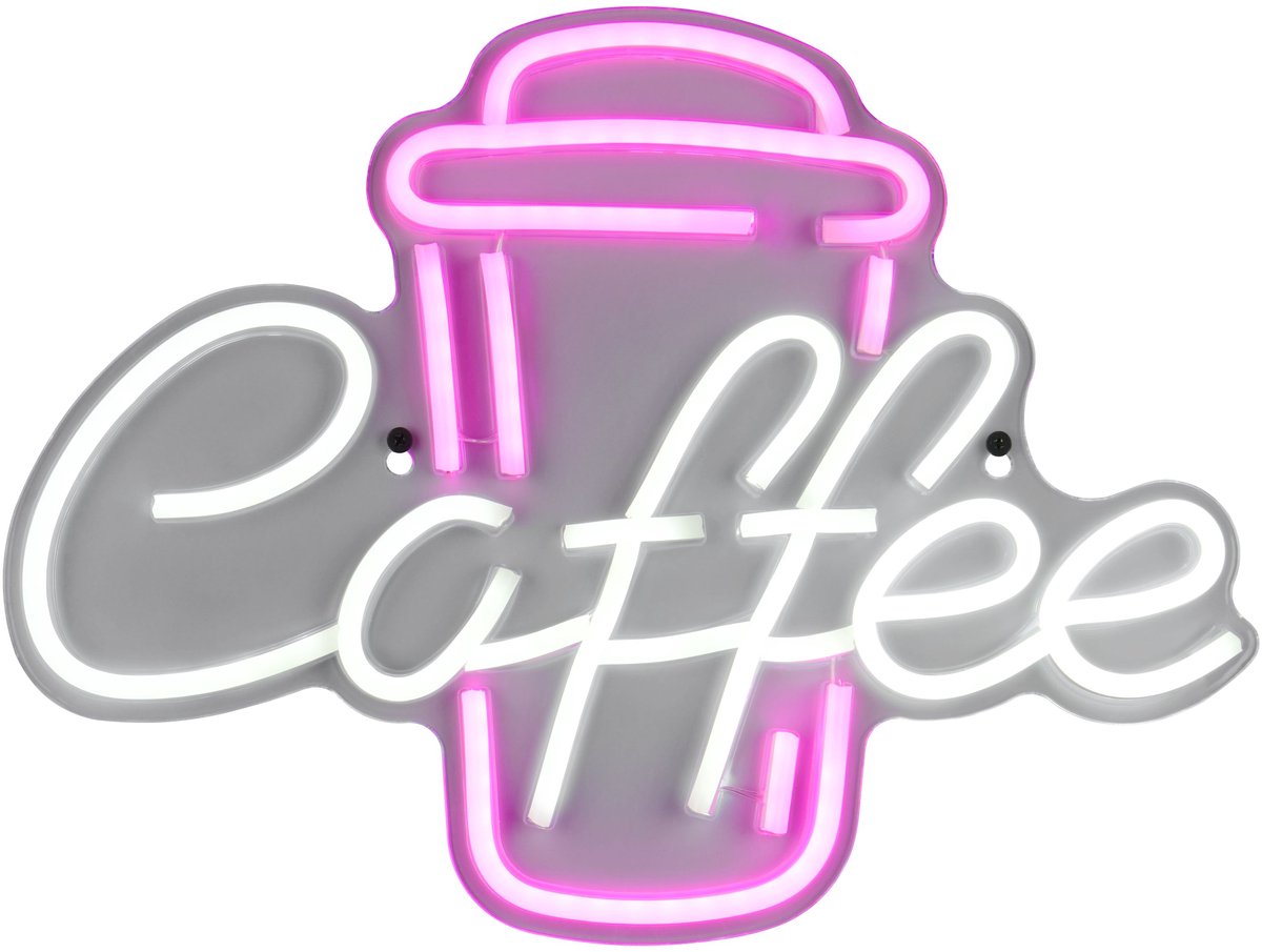 Rl live your light reality coffee - applique murale - transparent clair - incl. 1x SMD 5 W - interrupteur à cordon - montage mural - connexion USB-C