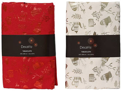 Nappe de Noël Decoris 180x140cm