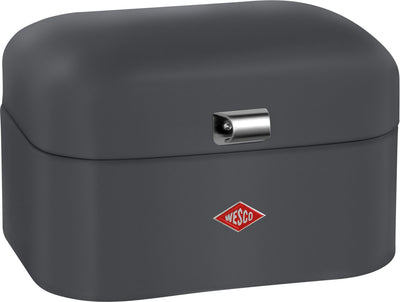 Boîte à pain simple grandy Wesco | 7,5 litres - taille m | métal - graphite mat | stockage du pain