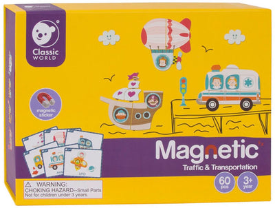 Trafic aimant la boîte de puzzle du monde classique du monde classique