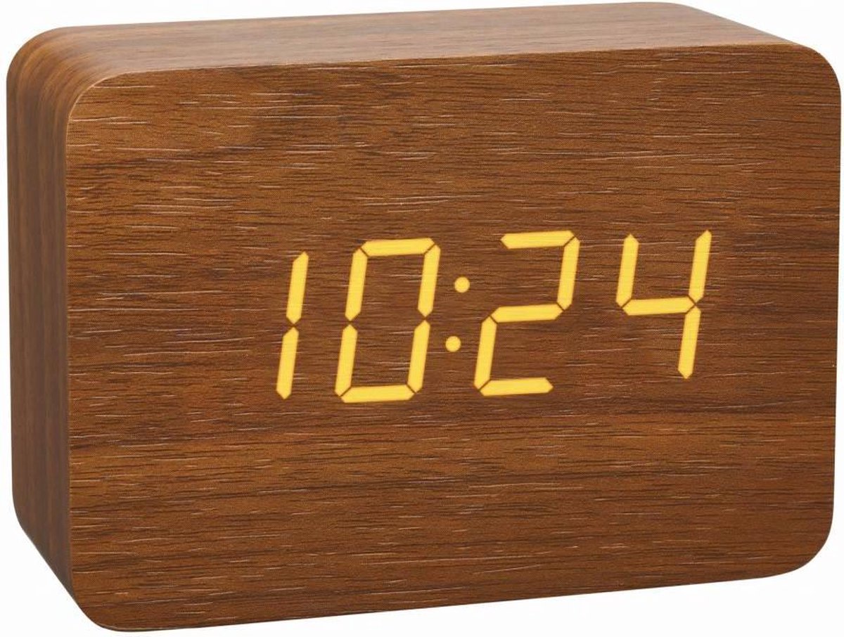 Tfa dostmann 60.2549.08 - réveil - alarme - bois - clair - marron
