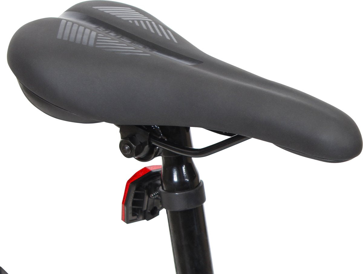 Huffy Marker VTT tout suspendu 21 vitesses Shimano 26 pouces moyen - vélo bleu
