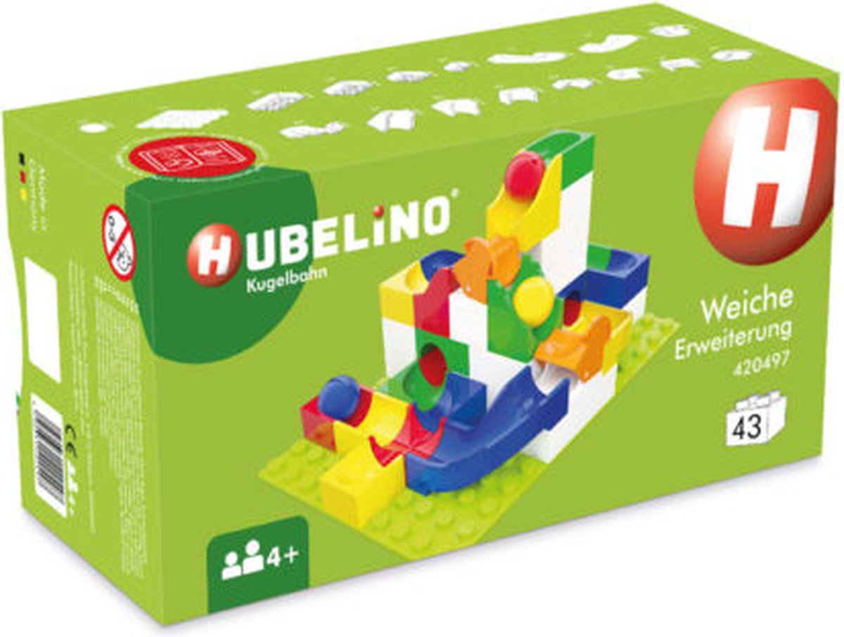 Hubelino Knikkerbaan suivant Set Wissel, 43dlg.