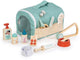 Sac de sauvetage pour animaux à feuilles tendres, ensemble de jouets vétérinaire pour enfants.