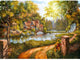 Puzzle Ravensburger Chalet au bord de la rivière - 500 pièces.