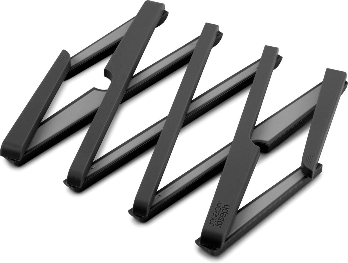 Joseph Joseph Dessous de Verre Extensible – Matériau en Silicone résistant à la Chaleur – Noir