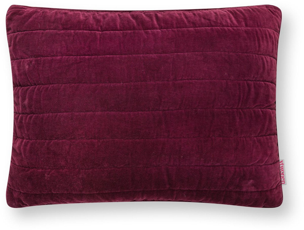 Coussin décoratif Vtwonen matelassé - coussin pour le salon - blanc - 50x70cm