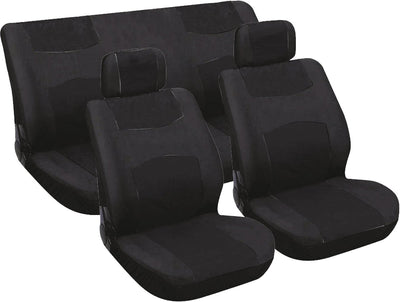 Carpoint set de housses de siège rembourrage de siège auto 6 pièces universel - noir