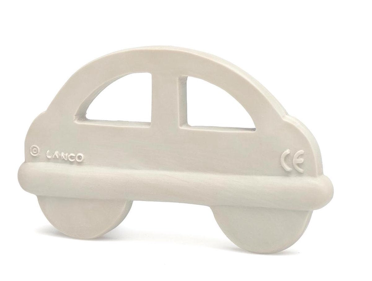 Lanco jouets anneau de dentition en caoutchouc lanco - voiture - blanc