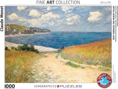 Eurographics - le chemin de la grotte, pourville [le chemin de la cavee, pourville] - claude monet - 1000 pièces 68×48cm (l×h) - puzzle d'art