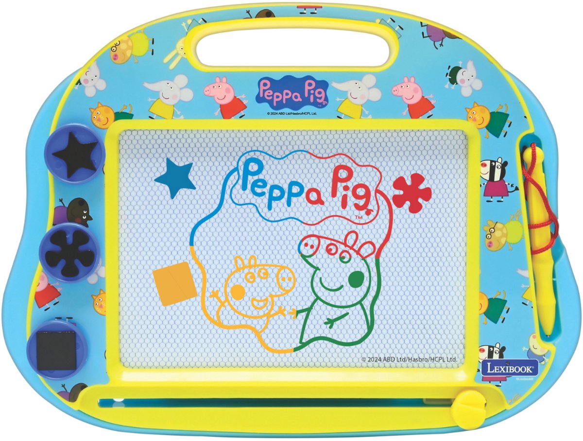 Lexibook planche à dessin magnétique multicolore Peppa Pig avec accessoires format A5