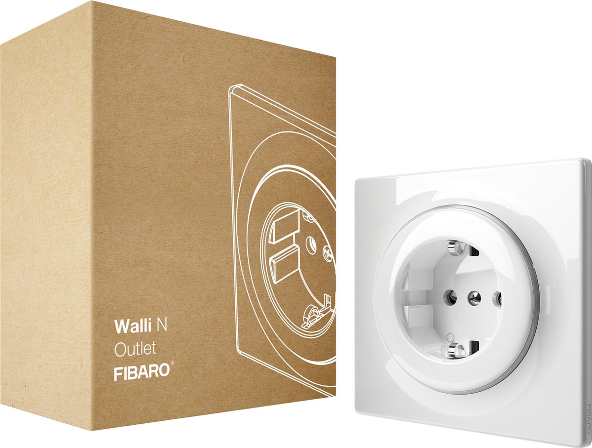 Fibaro walli n socket type f - blanc - élément de base classique