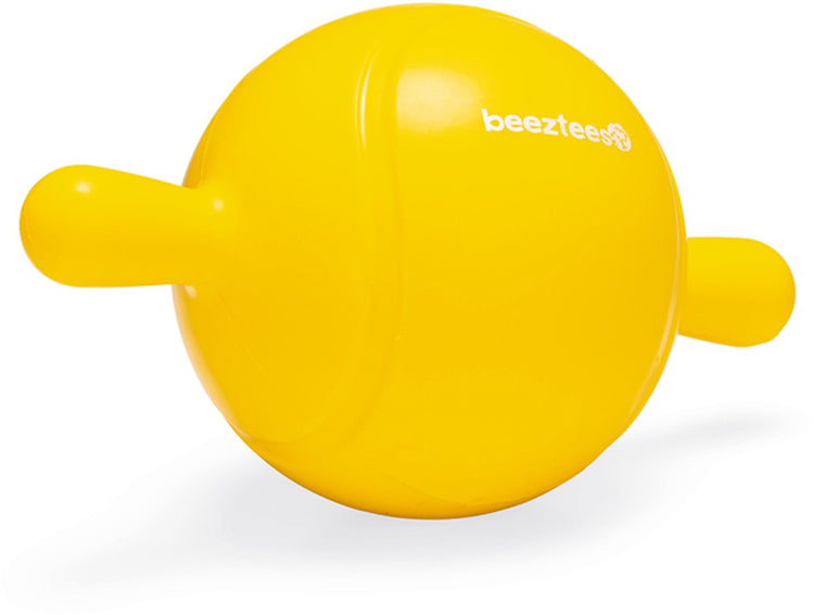 Beeztees apportino ball - jouet pour chien - jaune - 21,5x12x12 cm