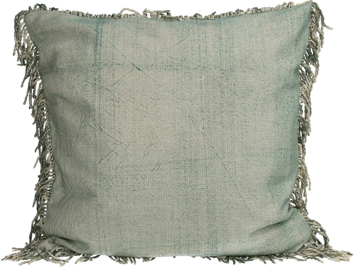 Coussin collection Hd franges coton 45x45cm