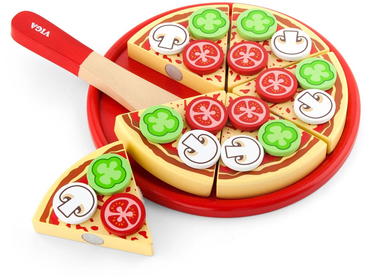 Pizza en bois Viga, taille 23x3,5 cm, 1 pièce