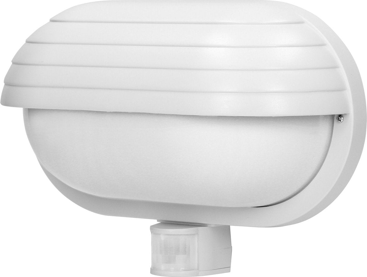 Lampe d'extérieur Virone avec détecteur de mouvement Musam - éclairage de jardin 180° - applique d'extérieur - éclairage extérieur avec IP44 - applique 230 volts pour max. 60 watts - blanc