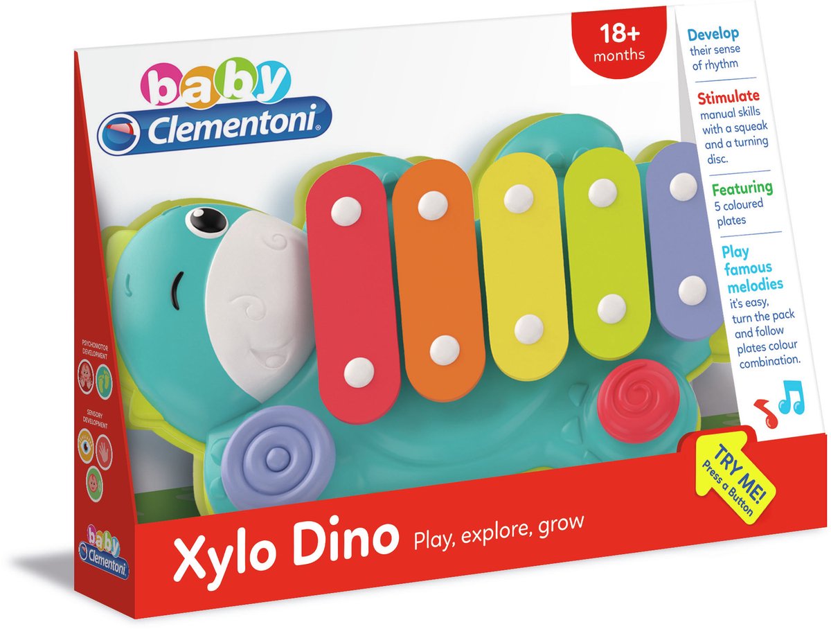 Clementoni bébé - xylo dino, instrument jouet
