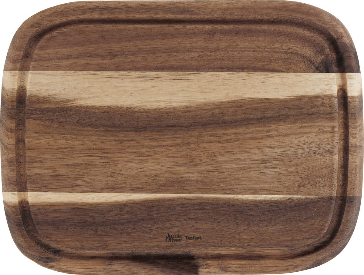 Planche à découper en bois Jamie Oliver by Tefal - 28x21,5x2 cm - petite - durable - antibactérienne