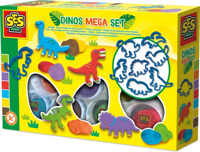 Ensemble d'argile méga Ses Dino complet avec emporte-pièces