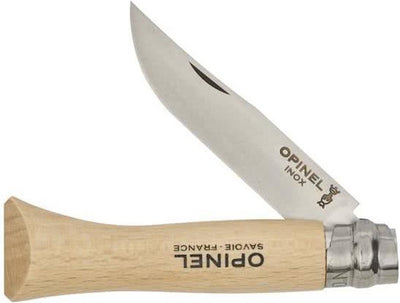 Couteau de poche Opinel n°6 - blister bois inox