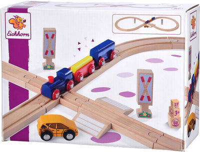Eichhorn Train Track 8 Figure Play Set, 27dlg.