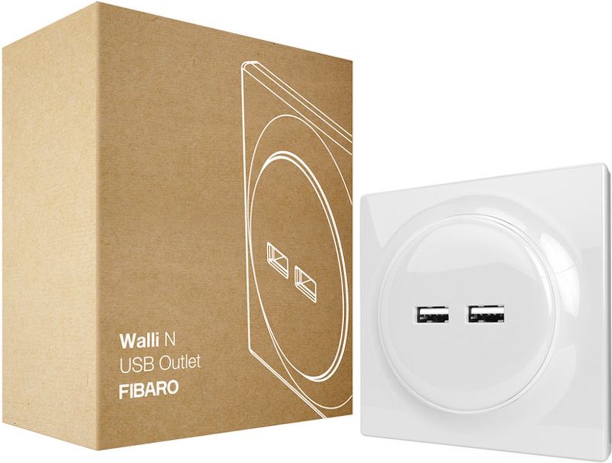 Fibaro walli n usb - blanc