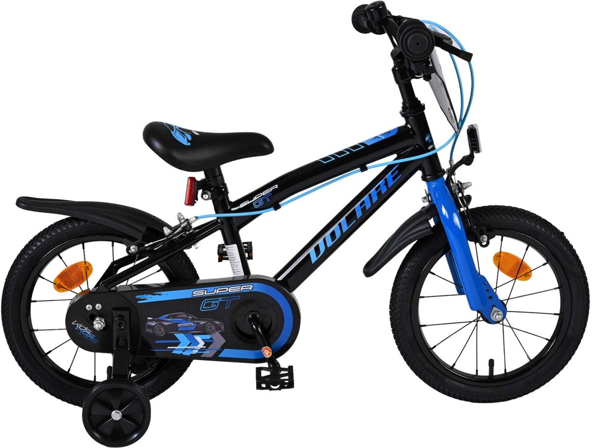 Volare Super GT Children's Bike - Boys - 14 pouces - Bleu - deux freins à main