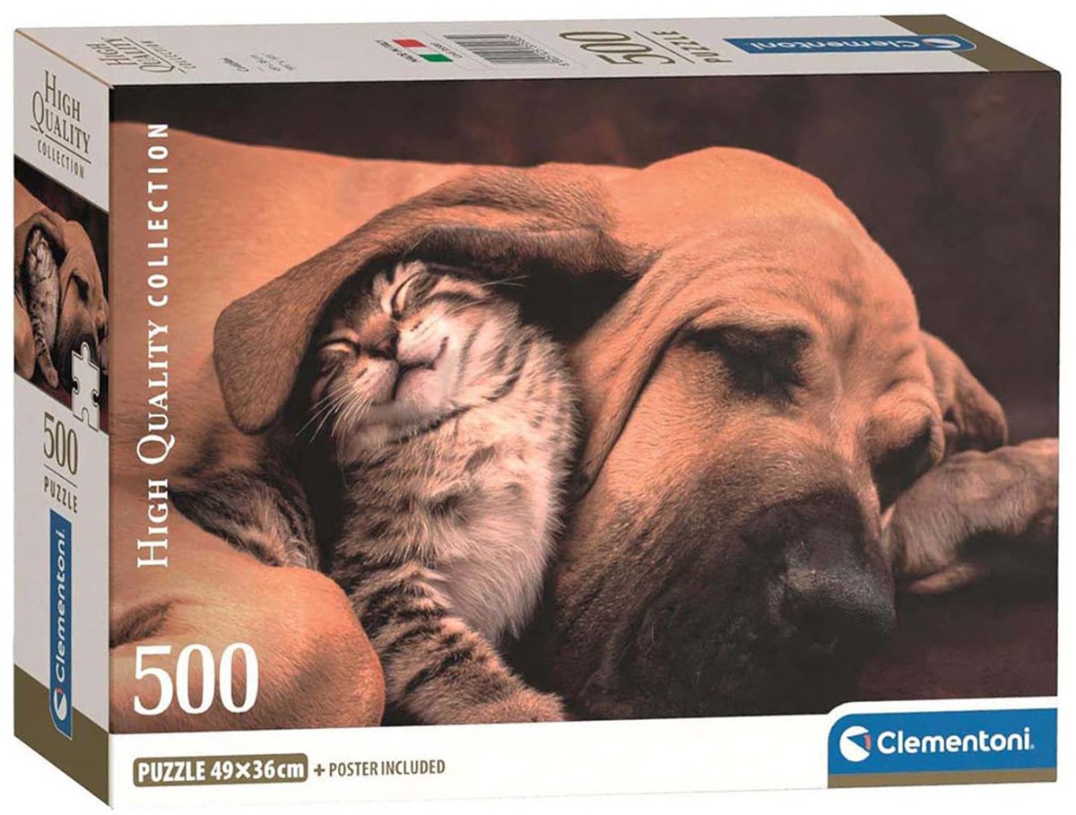 Clementoni Jigsaw Puzzle Dog and Cat, 500st.