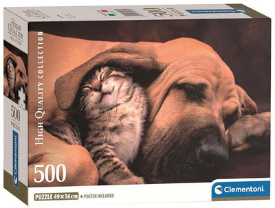 Clementoni Jigsaw Puzzle Dog and Cat, 500st.