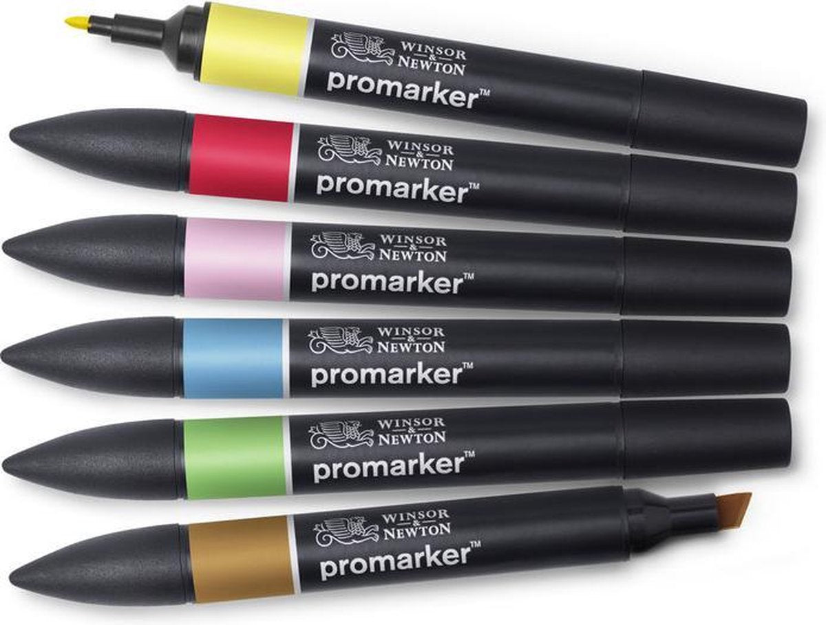 Winsor Newton Promarker™ tons moyens 6 ensemble