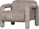 Fauteuil Woood Lenny - polyester - sable - 65x76x82