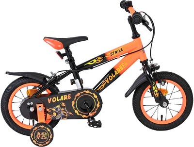 Vélo pour enfants Volare Strike - garçons - 12 pouces - noir orange - deux freins à main