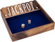 Longfield close the box 2 joueurs bleu – jeu de dés en bois – jeu de société classique – jeu familial en feutre – 2 dés – cœur d'ange