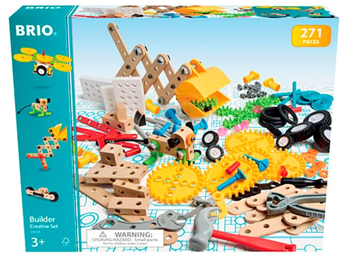 Ensemble créatif Brio Builder - Jouets de construction de 271 pièces pour garçons et filles