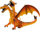 Dragon Bullyland à deux têtes orange (75598)
