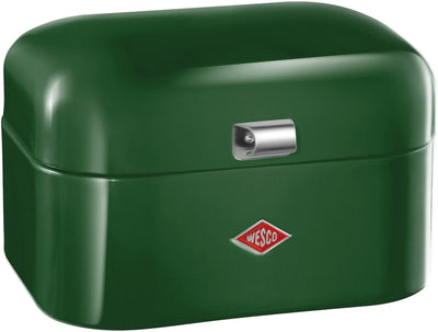 Boîte à pain simple grandy Wesco | 7,5 litres - taille m | métal - vert foncé | stockage du pain | édition spéciale Noël