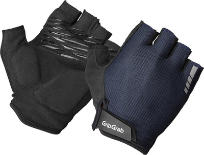 Gripgrab - gants de cyclisme d'été rembourrés à doigts courts explr avec rembourrage - unisexe - bleu marine