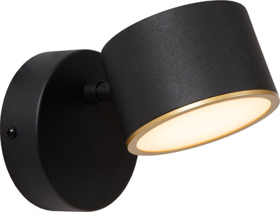 Lucide gian - applique - LED dimmable - 1x9w 2700k - noir