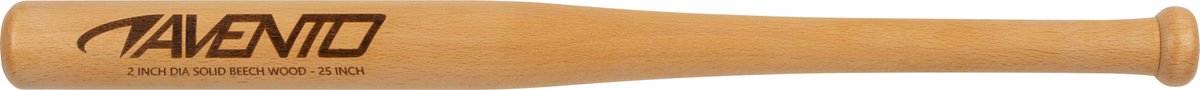 Batte de baseball Avento - bois de hêtre laqué - 63cm